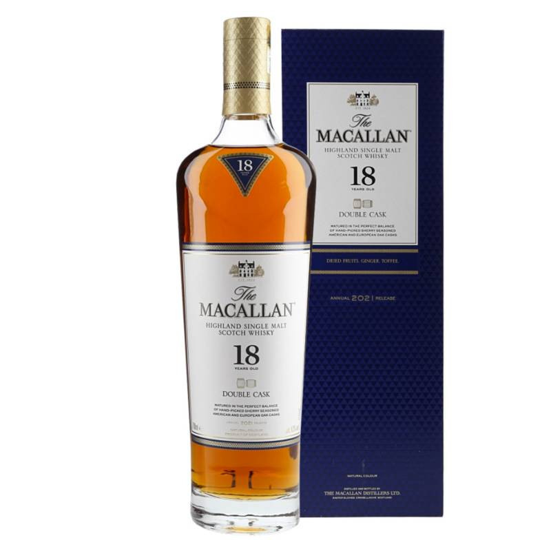 WHISKY MACALLAN 18 AÑOS DOUBLE CASK 700 CC.