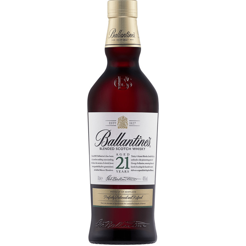 WHISKY BALLANTINES 21 AÑOS 750 CC.