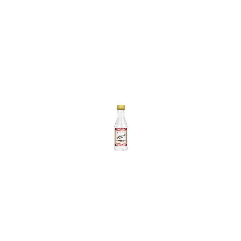 MINIATURA VODKA STOLICHNAYA VIDRIO 50 CC.