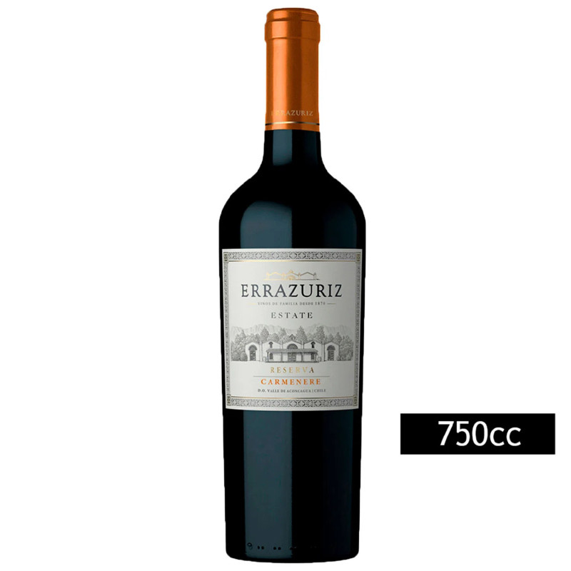 ERRAZURIZ RESERVA CARMENERE 750 CC.